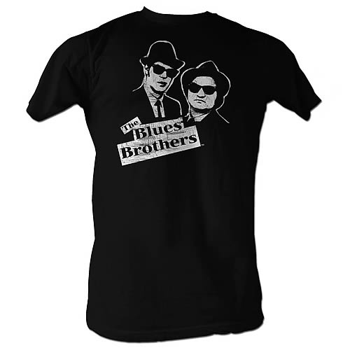 Blues Brothers Jake and Elwood Black T-Shirt